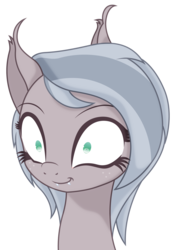 Size: 1650x2350 | Tagged: safe, artist:an-m, oc, oc only, oc:whisper, bat pony, pony, crazy eyes