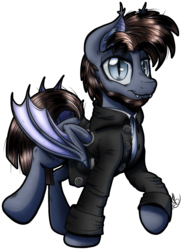 Size: 1456x2010 | Tagged: safe, artist:gray--day, oc, oc only, oc:gray day, bat pony, pony, ponysona, solo