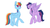 Size: 1280x720 | Tagged: safe, artist:miss-cats, rainbow dash, twilight sparkle, alicorn, pony, g4, chest fluff, palette swap, twilight sparkle (alicorn)