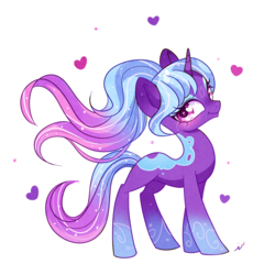 Size: 1000x1000 | Tagged: safe, artist:ipun, oc, oc only, oc:nephele, pony, unicorn, bedroom eyes, cute, eyeshadow, gradient hooves, gradient mane, heart eyes, looking at you, makeup, simple background, solo, transparent background, wingding eyes