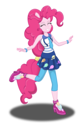 Size: 2200x3359 | Tagged: safe, artist:deannaphantom13, pinkie pie, equestria girls, g4, my little pony equestria girls: friendship games, female, high res, ponied up, solo