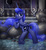 Size: 6000x6572 | Tagged: safe, artist:selenophile, edit, princess luna, alicorn, pony, g4, absurd resolution, blushing, butt, female, looking at you, looking back, mare, moon, plot, raised tail, sfw edit, solo, stars, tail, underhoof, water, wet