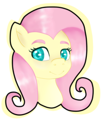Size: 850x999 | Tagged: safe, artist:rianama, fluttershy, g4, bust, colored pupils, female, looking at you, portrait, simple background, solo, transparent background