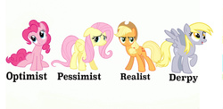 Size: 800x390 | Tagged: safe, applejack, derpy hooves, fluttershy, pinkie pie, pegasus, pony, g4, chart, female, mare, simple background, white background