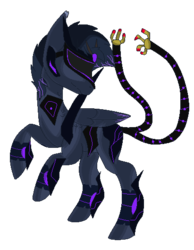 Size: 411x531 | Tagged: safe, artist:snugglescreen, pony, ponified, solo, soundwave, transformers, transformers prime