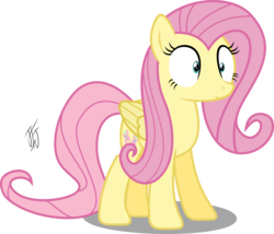 Size: 3000x2568 | Tagged: safe, artist:mlp-scribbles, fluttershy, g4, female, high res, simple background, solo, transparent background, vector