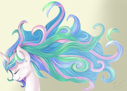 Size: 1400x1000 | Tagged: safe, artist:unicorn2000, princess celestia, alicorn, pony, g4, female, mare, simple background, solo