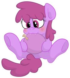 Size: 770x851 | Tagged: dead source, safe, artist:jittery-the-dragon, berry punch, berryshine, g4, berry, female, nom, simple background, solo, transparent background