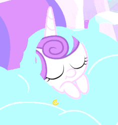 Size: 408x434 | Tagged: safe, screencap, princess flurry heart, alicorn, pony, g4, season 6, animated, baby, baby alicorn, baby blanket, baby flurry heart, baby pony, cropped, cute, daaaaaaaaaaaw, diabetes, eyes closed, female, flurrybetes, happy baby, hnnng, newborn, safety pin, sleeping, sleeping baby, smiling, solo, swaddled, swaddled baby, wrapped snugly