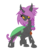 Size: 924x1037 | Tagged: safe, artist:fatal-keystroke, oc, oc only, oc:obscura, changeling, changeling queen, amulet, braid, changeling queen oc, female, simple background, solo, transparent background