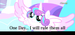 Size: 540x254 | Tagged: safe, princess flurry heart, alicorn, pony, g4, season 6, the crystalling, end of the world, evil, evil flurry heart, female, impending doom, meme, pure unfiltered evil, xk-class end-of-the-world scenario