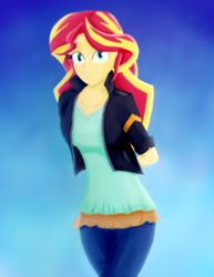 Size: 2550x3300 | Tagged: safe, artist:crunchtherobot, sunset shimmer, equestria girls, g4, female, high res, solo