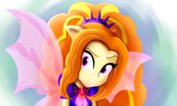 Size: 3000x1800 | Tagged: safe, artist:crunchtherobot, adagio dazzle, equestria girls, g4, female, fin wings, ponied up, solo