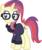 Size: 3331x3992 | Tagged: safe, artist:1992zepeda, moondancer, pony, unicorn, g4, alternate hairstyle, c:, clothes, cute, dancerbetes, female, glasses, high res, mane swap, mare, simple background, smiling, solo, sweater, transparent background, vector