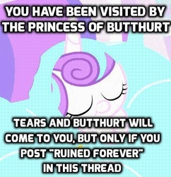 Size: 408x421 | Tagged: safe, princess flurry heart, alicorn, pony, g4, my little pony: friendship is magic, season 6, baby, baby pony, comment bait, drama, everything is ruined, exploitable meme, eyes closed, female, flurry heart drama, if you see this image while scrolling, it's happening, meme, metadrama, ruined forever, solo