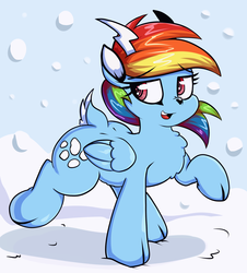 Size: 1600x1769 | Tagged: safe, artist:graphene, rainbow dash, g4, female, reindeer dash, solo