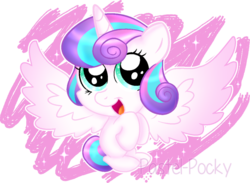 Size: 800x585 | Tagged: safe, artist:pastel-pocky, princess flurry heart, pony, g4, season 6, baby, baby pony, cute, female, flurrybetes, solo