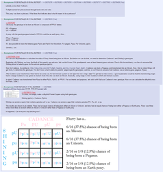 Size: 1283x1348 | Tagged: safe, princess cadance, princess flurry heart, shining armor, g4, season 6, /mlp/, 4chan, 4chan screencap, biology, genetics, punnett square, text