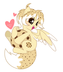 Size: 2383x2725 | Tagged: safe, artist:wicklesmack, oc, oc only, oc:chocolate chip, food pony, original species, food, high res, solo