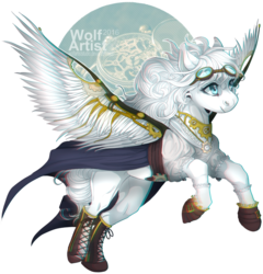 Size: 1280x1332 | Tagged: safe, artist:wolfartiststudio, oc, oc only, oc:rita, pegasus, pony, goggles, solo