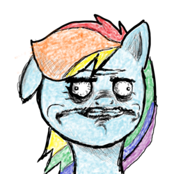 Size: 2000x2000 | Tagged: artist needed, safe, edit, rainbow dash, g4, 1000 hours in gimp, 1000 hours in ms paint, female, high res, me gusta, simple background, solo, transparent background