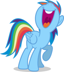 Size: 7000x7918 | Tagged: safe, artist:luckreza8, rainbow dash, g4, absurd resolution, female, nose in the air, open mouth, raised hoof, shadow, simple background, singing, solo, transparent background, uvula, vector