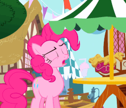 Size: 629x540 | Tagged: safe, screencap, pinkie pie, earth pony, pony, g4, griffon the brush off, season 1, animated, cropped, cute, diapinkes, female, gif, hiding, mare, open mouth, solo