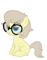 Size: 512x650 | Tagged: safe, artist:lion-grey, oc, oc only, oc:buttercream, earth pony, pony, colt, cute, glasses, male, solo