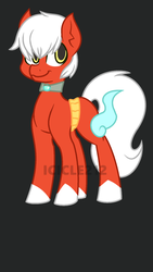 Size: 640x1136 | Tagged: safe, artist:icicle212, pony, youkai, jibanyan, ponified, solo, yo-kai watch