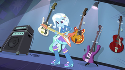 Size: 1920x1080 | Tagged: safe, screencap, trixie, equestria girls, g4, guitar centered, guitar