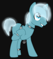 Size: 464x513 | Tagged: safe, artist:daringashia, oc, oc only, pony, robot, robot pony, male, request, stallion, translucent mane, translucent tail