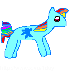 Size: 250x250 | Tagged: safe, rainbow dash, g4, 1000 hours in ms paint, female, ms paint, quality, sketch, solo, stylistic suck, you tried