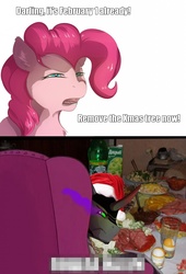 Size: 870x1280 | Tagged: safe, king sombra, pinkie pie, g4, female, male, new year, russian, shipping, solo, sombrapie, straight