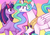 Size: 1000x700 | Tagged: safe, artist:kkitsu, princess celestia, twilight sparkle, alicorn, pony, unicorn, g4, cute, ear fluff, female, fluffy, leg fluff, mare, open mouth, twilight sparkle (alicorn), unicorn twilight, unshorn fetlocks