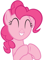 Size: 4320x5980 | Tagged: safe, artist:slb94, pinkie pie, g4, absurd resolution, cute, diapinkes, excited, female, simple background, smiling, solo, transparent background, vector