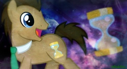Size: 1980x1080 | Tagged: safe, artist:bubbly-storm, doctor whooves, time turner, earth pony, pony, g4, male, solo, stallion