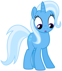 Size: 6099x7011 | Tagged: safe, artist:greenmachine987, trixie, pony, unicorn, g4, magic duel, :o, absurd resolution, cute, diatrixes, female, looking down, mare, simple background, solo, transparent background, vector, wide eyes
