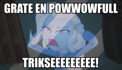 Size: 803x463 | Tagged: safe, screencap, trixie, equestria girls, g4, image macro, meme, trixie yells at everything