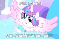 Size: 484x324 | Tagged: safe, princess flurry heart, g4, season 6, evil dead, foal, image macro, meme