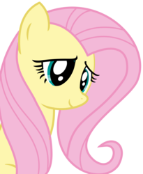 Size: 1401x1707 | Tagged: safe, artist:comfydove, fluttershy, g4, female, looking down, simple background, solo, transparent background, vector