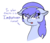 Size: 1340x1150 | Tagged: safe, artist:messenger, oc, oc only, oc:bloo, earth pony, pony, bust, female, floppy ears, headband, important, looking down, mare, no pupils, portrait, simple background, solo, text, transparent background