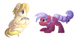 Size: 3400x1800 | Tagged: dead source, safe, artist:drawntildawn, scorpio (g4), oc, oc:ariel radiance, earth pony, pony, g4, card, duo, female, male, mare, ponyscopes, scorpio, simple background, stallion, transparent background