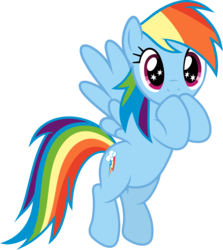 Size: 5340x6000 | Tagged: safe, artist:slb94, rainbow dash, pegasus, pony, g4, rarity investigates, absurd resolution, cute, dashabetes, female, mare, simple background, solo, starry eyes, transparent background, vector, wingding eyes