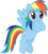 Size: 5340x6000 | Tagged: safe, artist:slb94, rainbow dash, pegasus, pony, g4, my little pony: friendship is magic, rarity investigates, absurd resolution, cute, dashabetes, female, mare, simple background, solo, starry eyes, transparent background, vector, wingding eyes