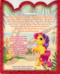 Size: 651x800 | Tagged: safe, photographer:breyer600, apple spice, g3, backcard, irl, photo, solo, text