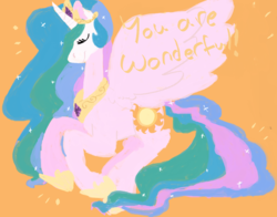 Size: 1280x1005 | Tagged: safe, artist:total-trash-skeleton, princess celestia, g4, female, solo