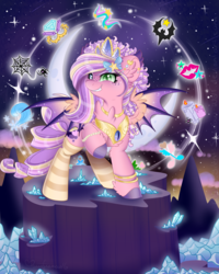 Size: 1600x2000 | Tagged: safe, artist:pvrii, oc, oc only, bat pony, pony, clothes, cutie mark, heterochromia, socks, solo