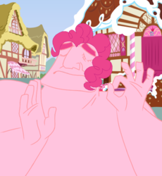 Size: 557x605 | Tagged: safe, pinkie pie, g4, meme, pacha, the emperor's new groove, when x just right
