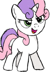 Size: 548x723 | Tagged: safe, artist:sstories, sweetie belle, g4, female, open mouth, sketch, solo