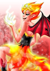 Size: 678x960 | Tagged: safe, artist:jessiexie, sunset shimmer, equestria girls, g4, female, solo, sunset satan